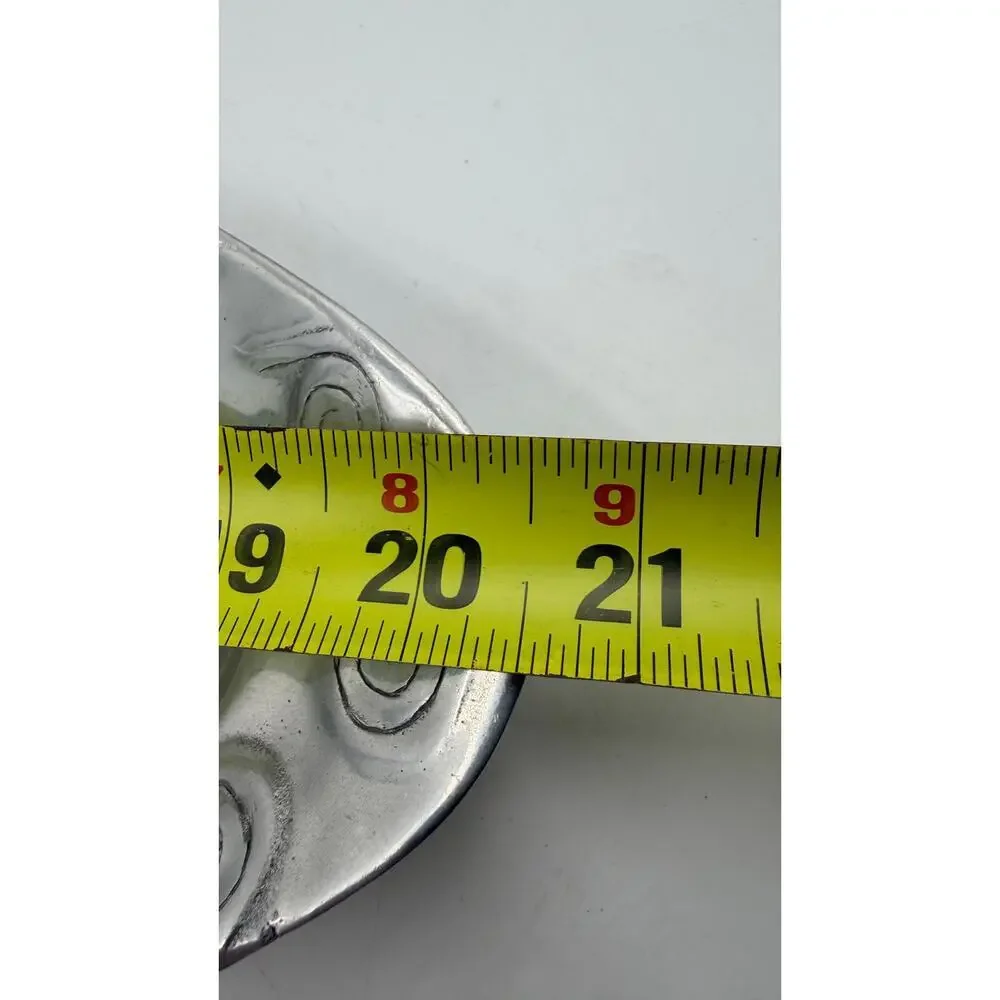 Vintage Mexican Pewter Serving Tray 20.5